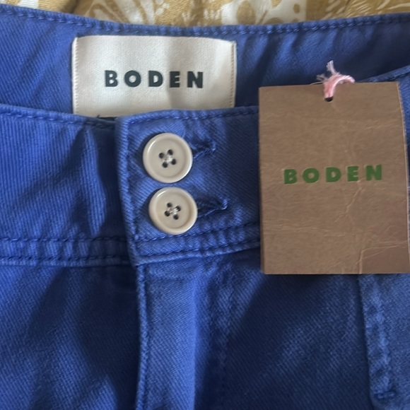 NWT BODEN Contrast stitch trousers size 6 Blue - Picture 3 of 7